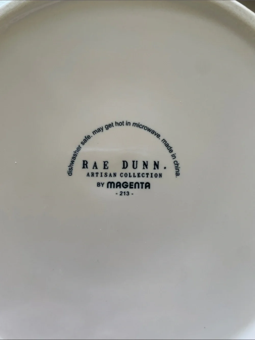 Rae Dunn White Ceramic Dog Bowl with Dog in ghost costume in bowl